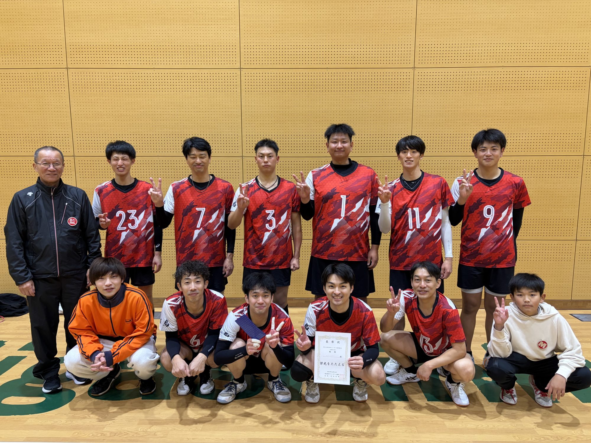 2025選手権大会　男子優勝　メイトクラブ